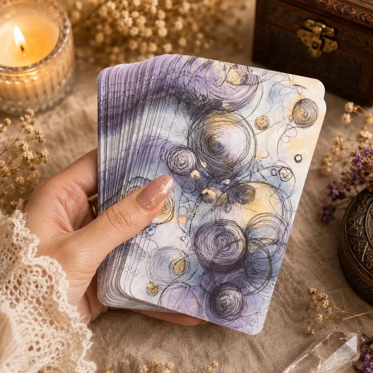 54 Card Deck 13x8 Cm Oracle Cards The Pattern Break Card Game Explore Repeating Cycles Self-Discovery Playing Cards — image 6