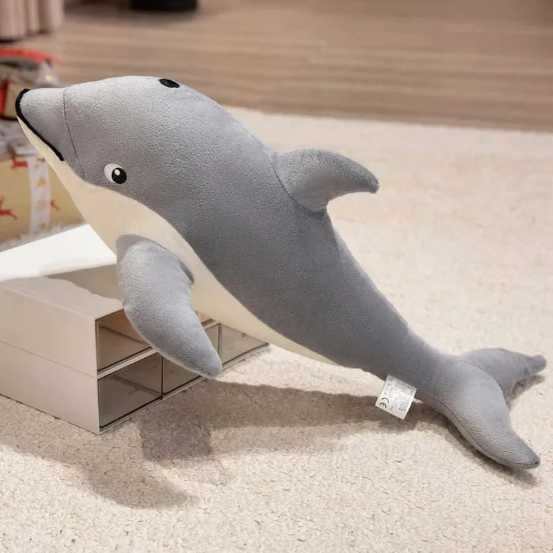50/70cm Dolphin Plush Pillow Simulation Marine Animal Stuffed Cushion Fluffy Sofa Throw Pillow Soft Stress Relief Home Decor — image 3