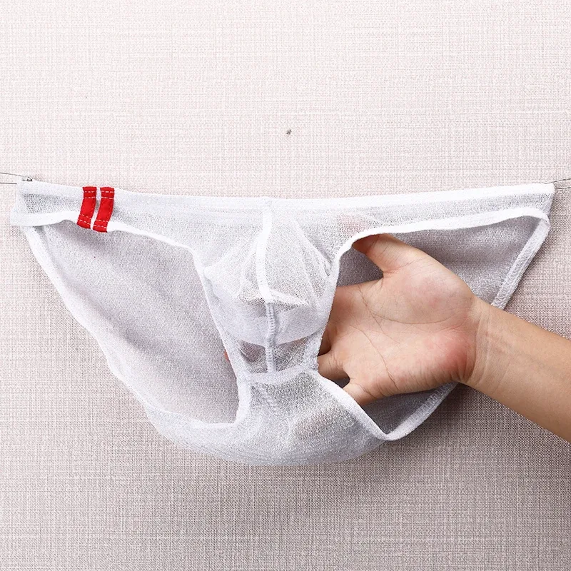 Cuecas masculinas ultrafinas de malha baixa cintura respirável — image 20