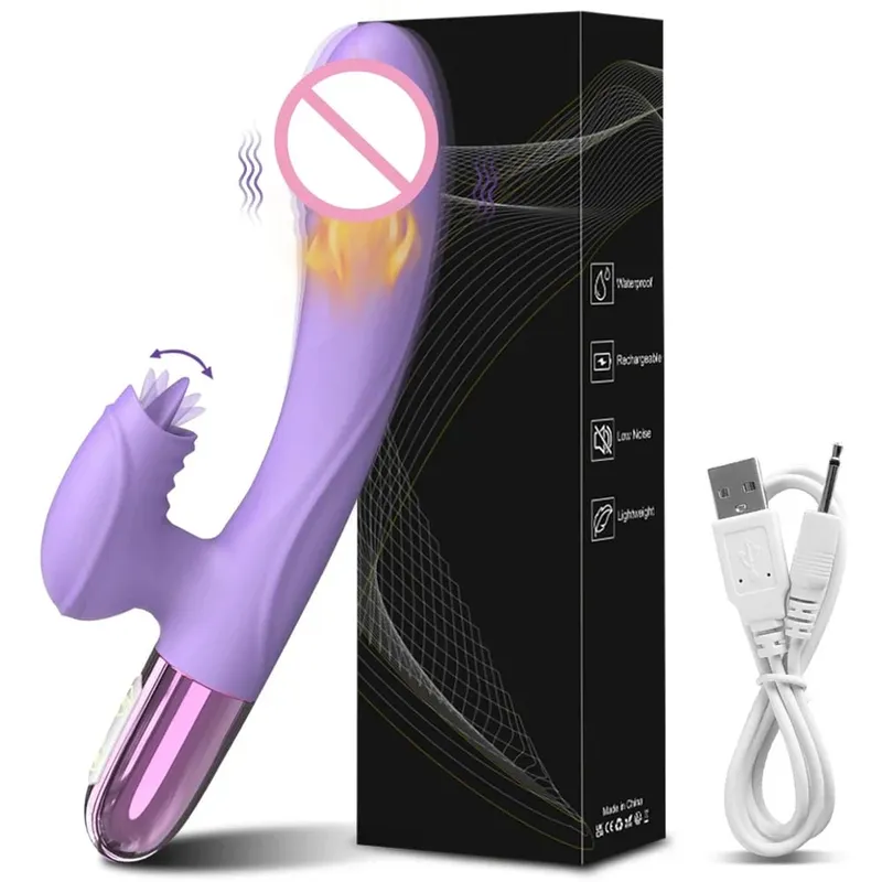Sex Toy Vibrator for Women Clitoris Stimulator Female Masturbator G Spot Dildo with Tongue Licking Adults Goods 18+ — image 8
