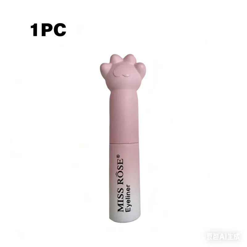 Pink Cat Paw Black Liquid Eyeliner Pen Fast Drying Long-lasting Smudge Proof Makeup Holding Premium Eye Liner Pen Eye Cosmetics — image 9