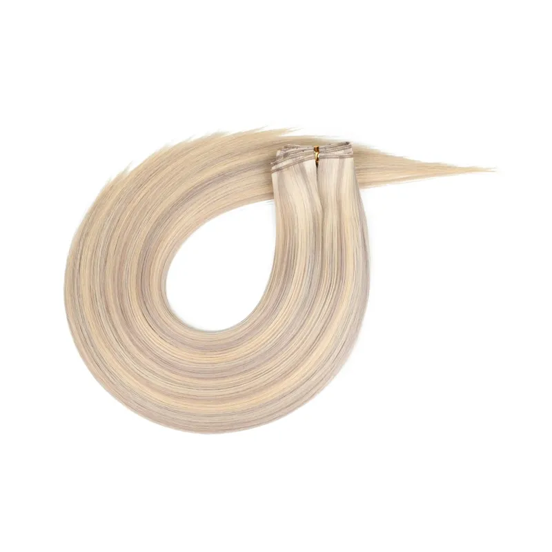 Butterfly Weft Hair Extensions Pu Hole Weft Double Sided Genius Weft Bundles Hand Tied Weft Invisible Weave For Women — image 15