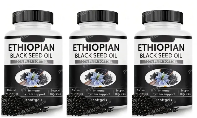 Ethiopian Black Seed Oil Softgels 60 Count 100% Natural Gluten Free Non GMO Antioxidant Immune Digestive Daily Health Supplement — image 10