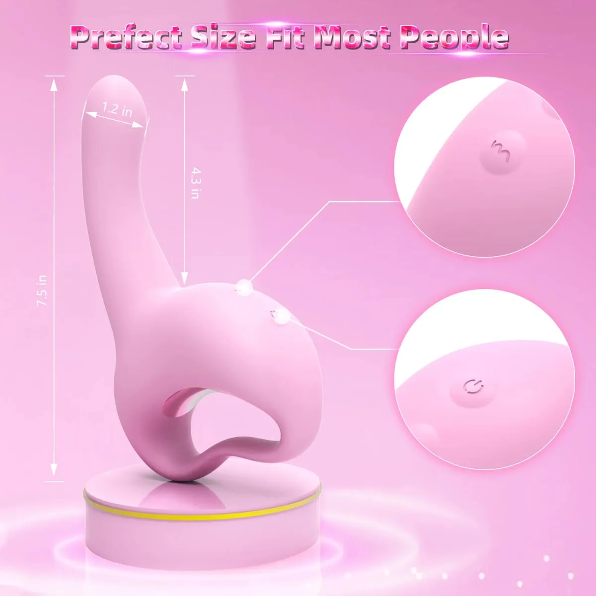 Handheld Strong Shock Anal Vibrator Finger Digging Vibrating Dildo Prostate Massager Man Masturbation Sex Toys G-Spot Sexmachine