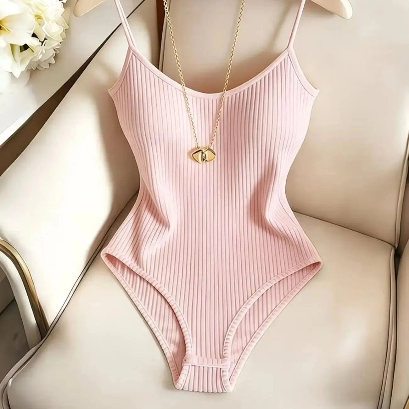 Sleeveless Knit Bodysuit Hot Summer Sexy Bodycon Off Shoulder Halter Tops Casual Street Bodice For Women ClubWear — image 9