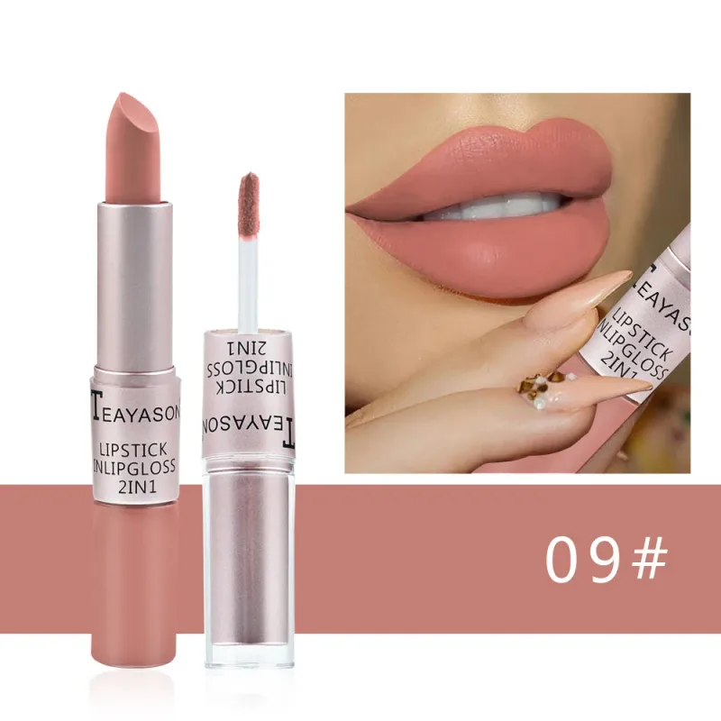 Mat flydende læbestift Vandtæt Non Transfer Long Wear Pink Lip Gloss Tint Fugtgivende Makeup til Kvinder Damer — image 15