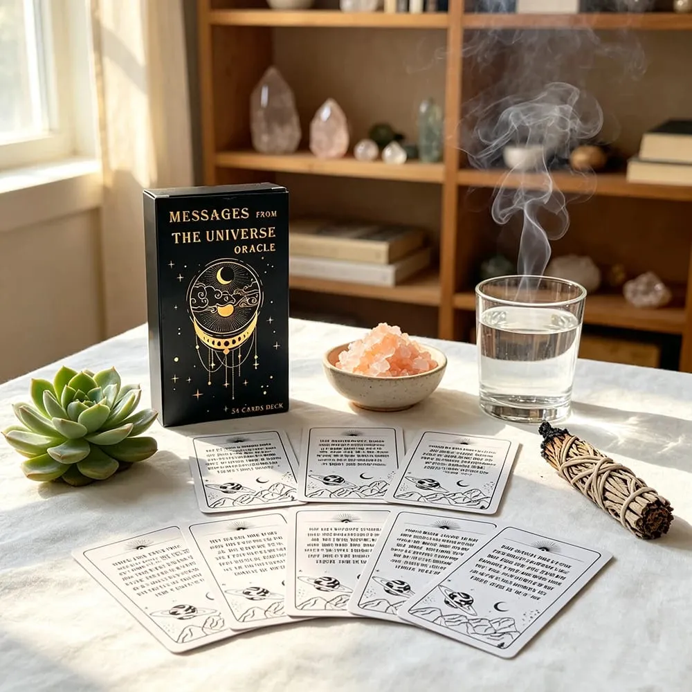 Messages From The Universe Oracle Cards 54 English Version Divination Spiritual Guidance & Daily Inspiration Cards for Beginners — image 2