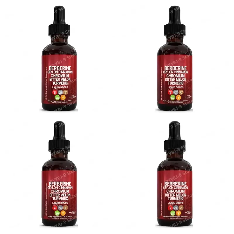 Berberine Chromium Turmeric Ginseng Liquid Drops 60ml Organic Herbal Supplement Daily Wellness Balance Support for Adults — image 10