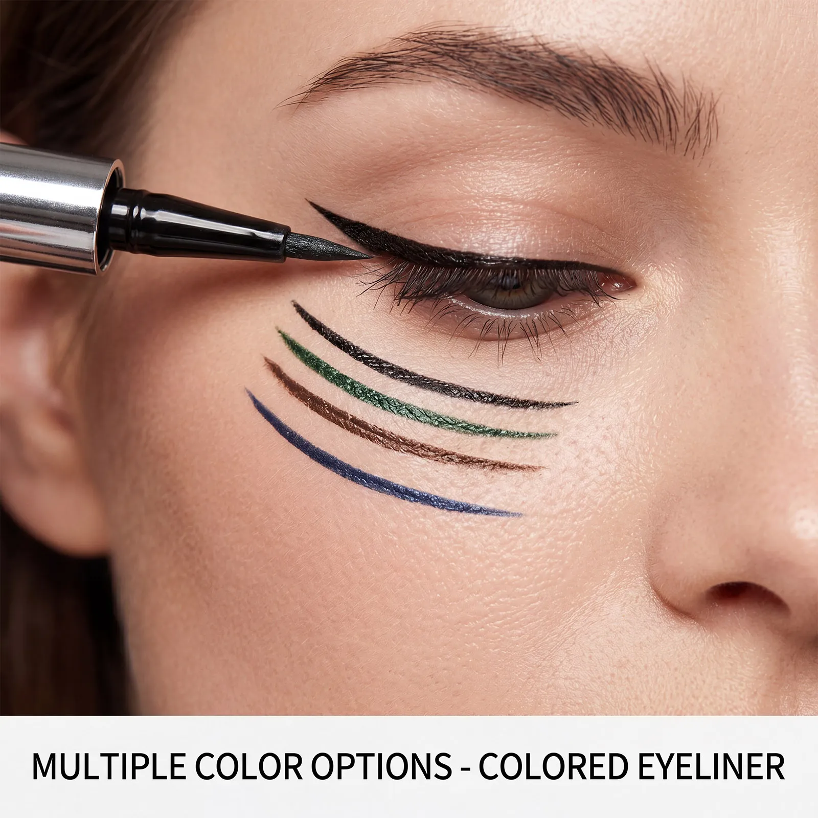 4 Colors Eyeliner Pencil Set Smooth Glide Natural Pigment Long Lasting Moisturizing Comfortable Easy Draw Fashion Eye Makeup — image 5
