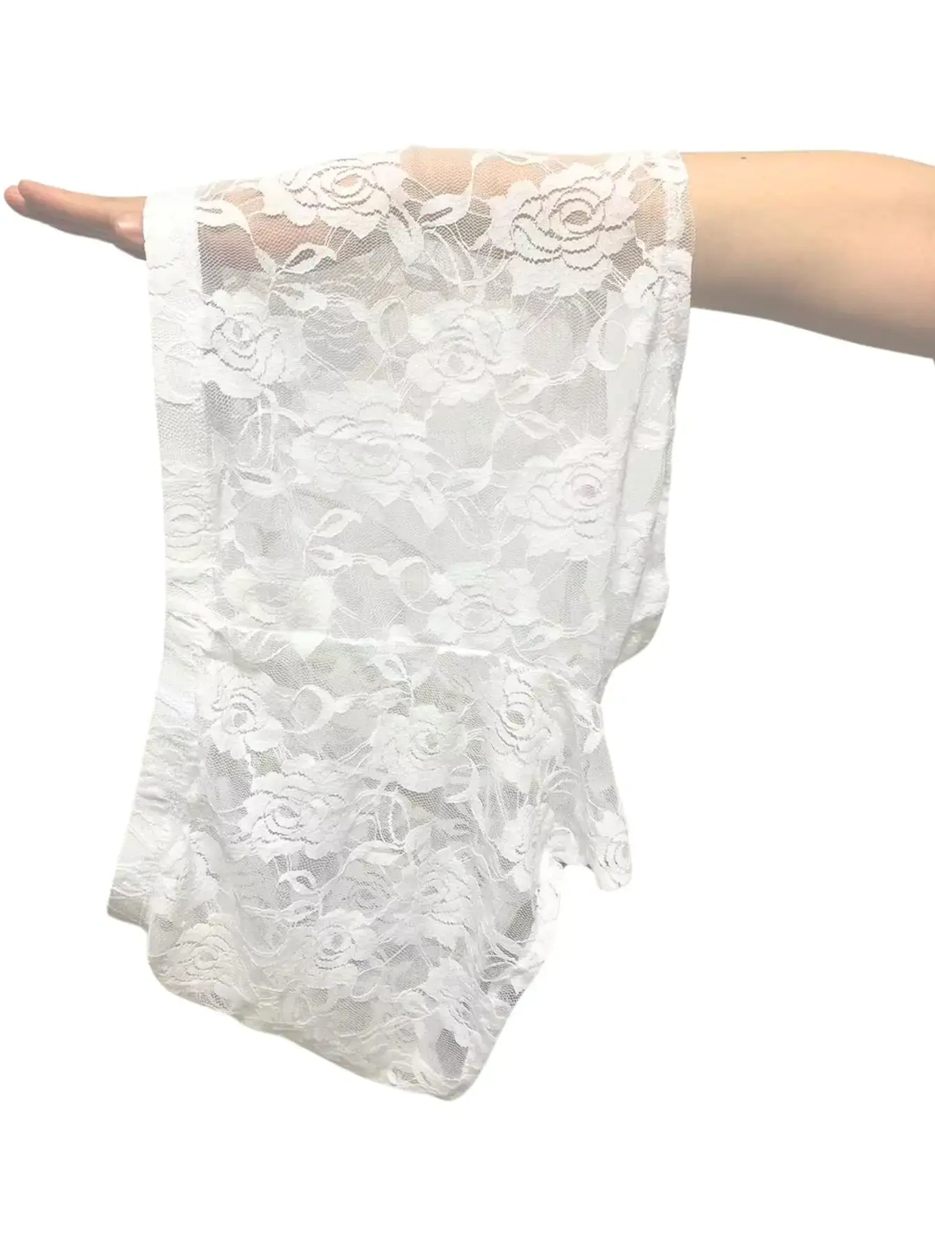1Pc Men's Fashion New Design Sexy Lace Embroidery, High Elasticity Transparent Lace Flat Corner Underwear, Sexy, Ice Silk 3256811662670417 — image 5