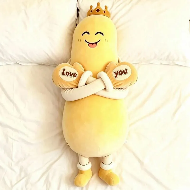 80CM Soft Mango Eggplant Plush Long Pillow Cute Healing Sleep Hug Pillow Cushion Doll For Girls Birtthday Gifts