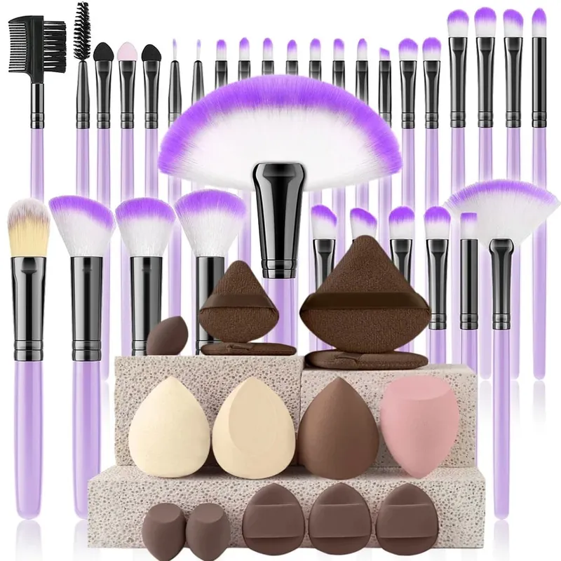 32Pc Makeup Brush Set Cosmetic Tools for Powder Eye Shadow Foundation Blush Blending Beauty Makeup Brush Kit for Makeup Starters — image 23
