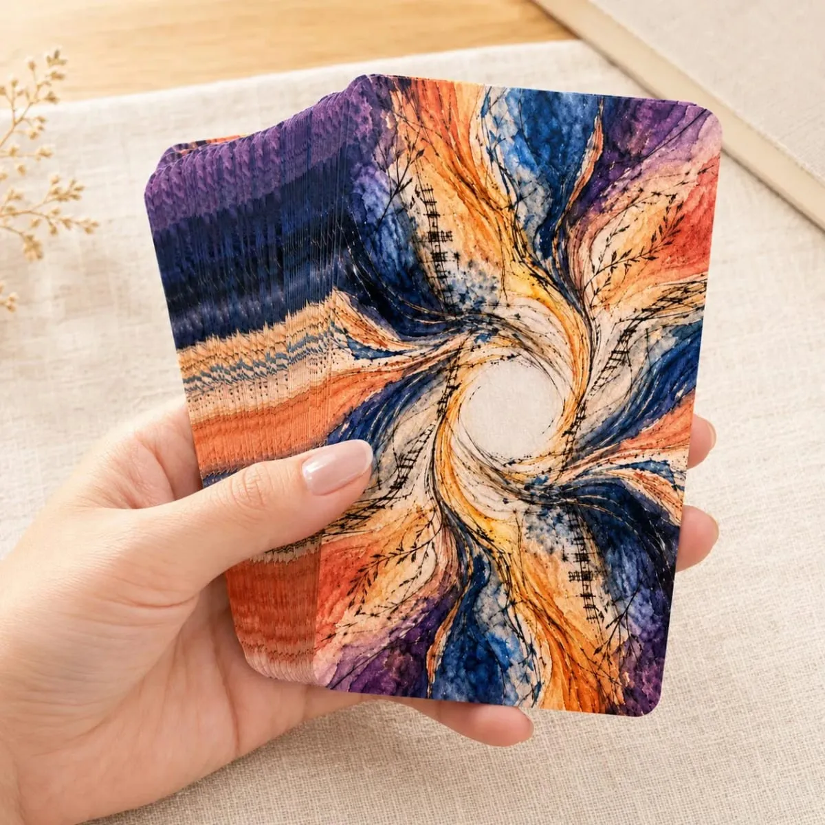 78-Card Living Arcana Tarot Deck 13x8 Cm Includes Paper Manual Explore Ancient Patterns in Modern Life Card Game Set