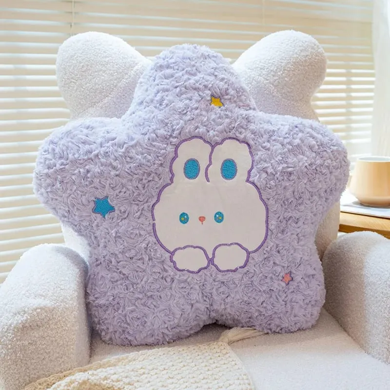 45cm Kawaii Pillow Rabbit Cartoon Star Moon Pillow Cushion Creative Happiness Soft Family Plush Toy Sofa Home Decor Plush Pillow