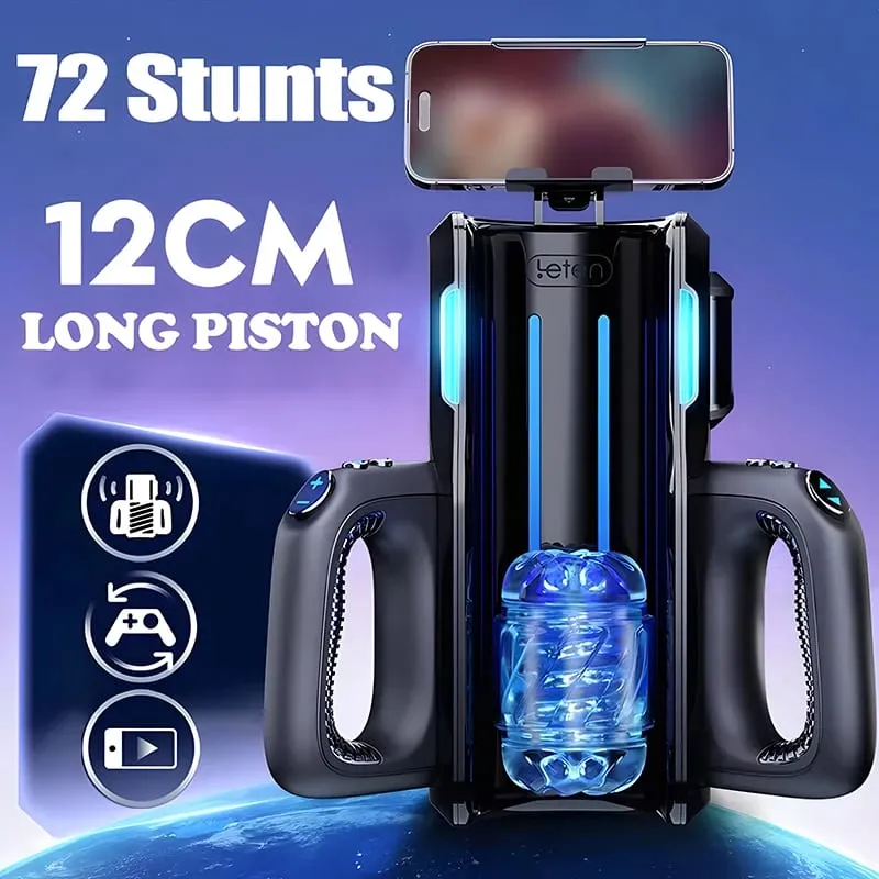 Dual Griffe Leten König Sex Maschine Elektrische Thrusting Männlicher Masturbator Orgasmus Spielzeug Für Erwachsene 2 Weiche Hülse Stimme Penis Stimulator — image 2
