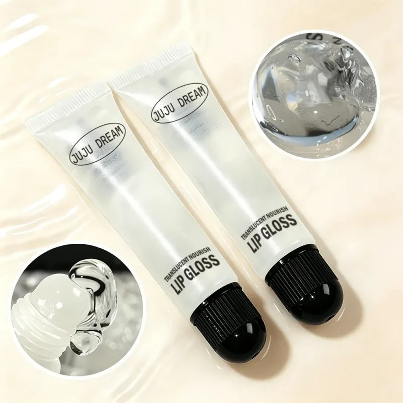 Klar nærende lipgloss fugtgivende læbepomade til tørre læber Langvarig glasglans Finish blank læbemakeup Bær alene — image 4
