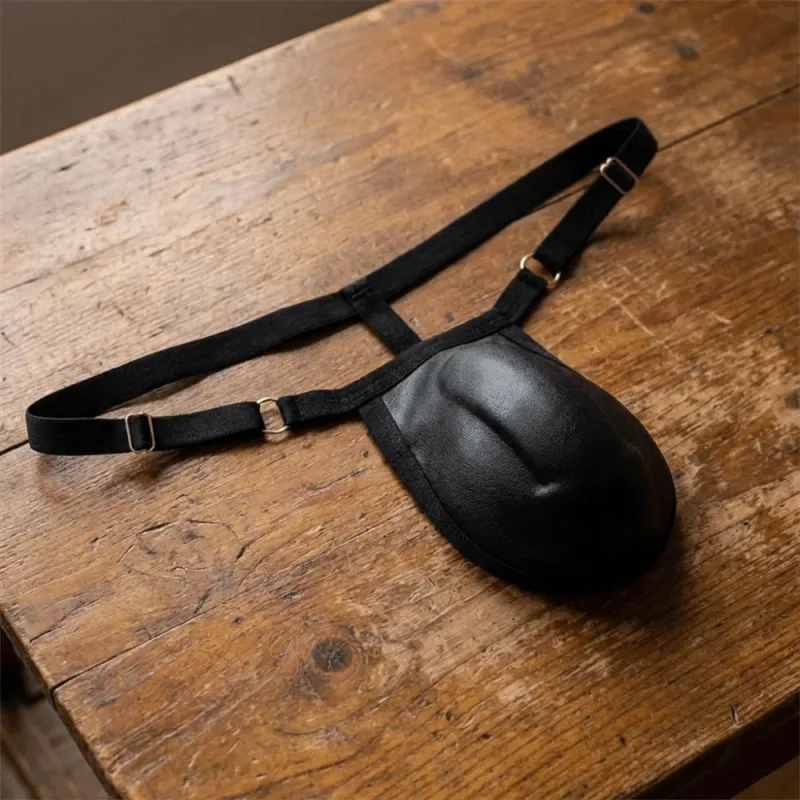 Tangas con almohadilla de esponja y espalda en T para hombre, calzoncillos acolchados frontales ajustables en 3D, ropa moldeadora de cintura baja sin costuras, accesorios para bragas — image 14