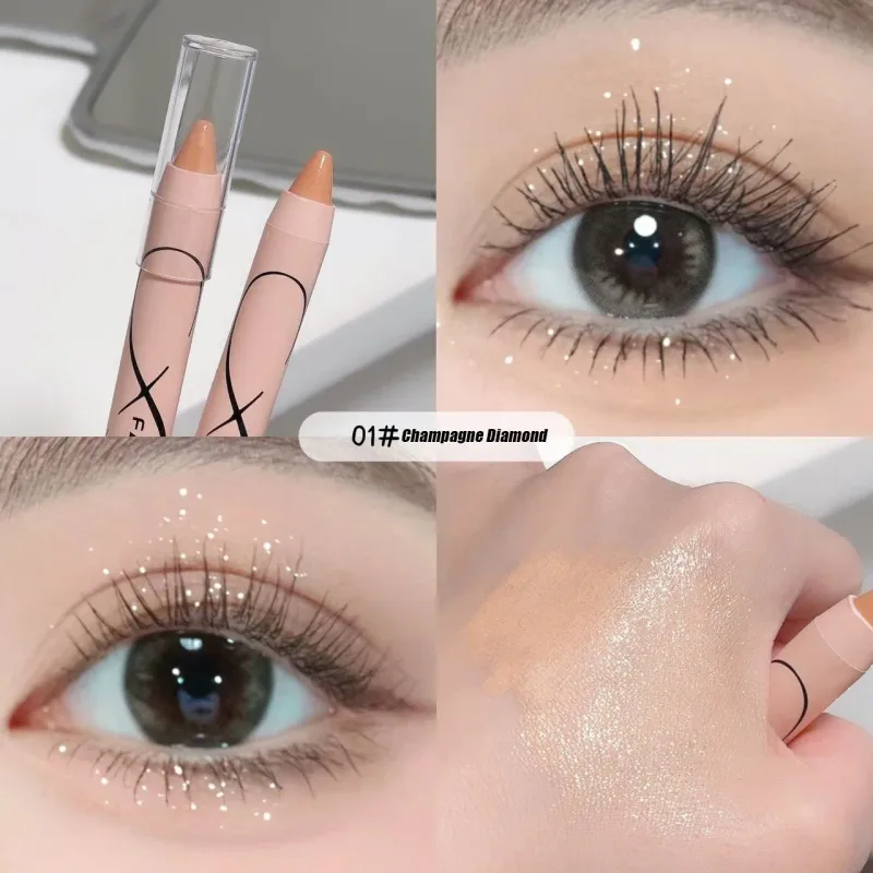 Pearl Lying Silkworm Highlighter Eye Shadow Pen Matte Glitter Eyeshadow Stick White Pearlescent Brightening Eyeliner Cosmetic — image 12