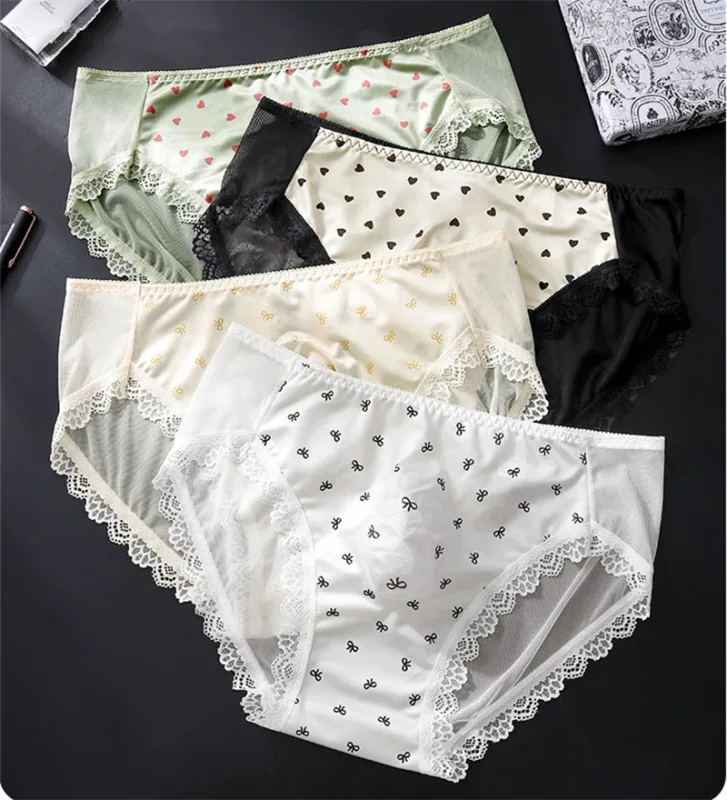 Roupa interior masculina macia arco impressão renda calzoncillos hombre 3d espaço adultos 18 plus size cueca nude sentimento sissy cuecas masculino — image 3