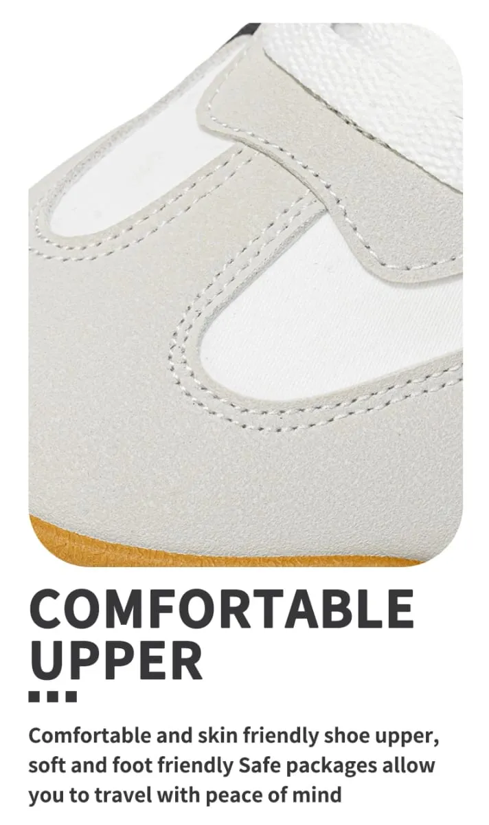Low-Top Retro German Training Shoes for Men Color-Blocked Breathable Soft-Soled Casual Sneakers