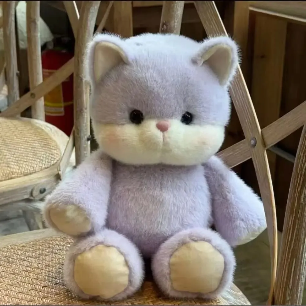 Creative Gift Soft Cat Stuffed Animal Plush Pillow Cute 17.7inch Plush Toy Emotional Support Cat Pattern Stuffed Toys