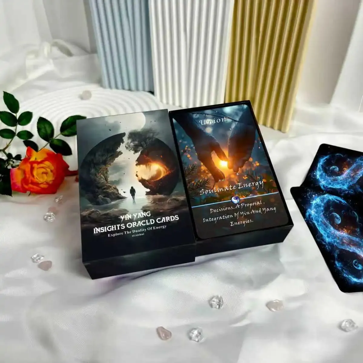 Yin-Yang Divination Cards Karma Connection Divination Deck (68 Cards) Spiritual Guidance Tool for Beginners Healing Emotions — image 3