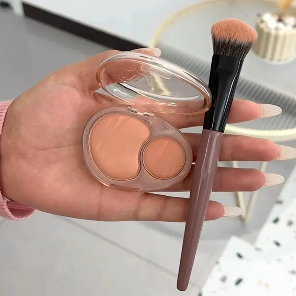 Powder blusher brush on slope Cream Liquid Blush Makeup Brushes Flat Small Precise Blush Brush Makeup Tools — image 2