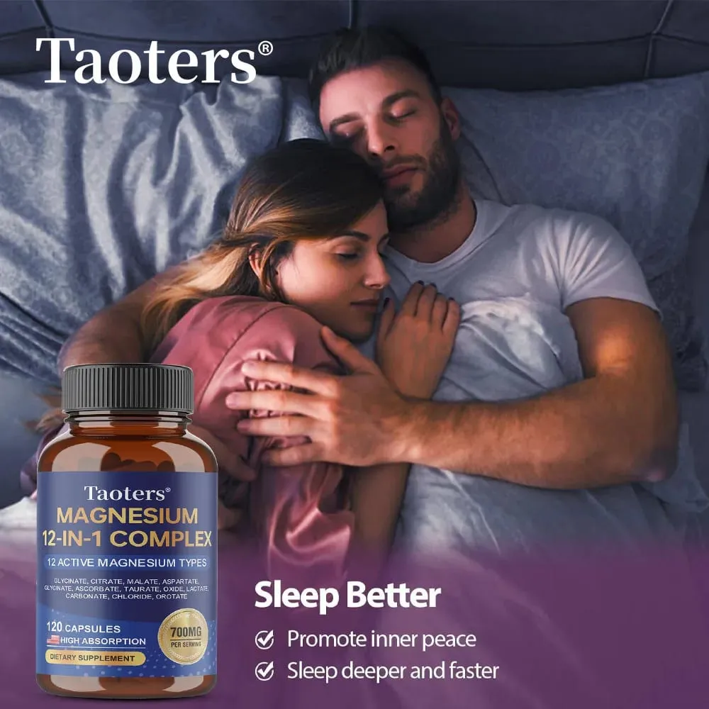 12-in-1 Magnesium Complex Supplement – High Absorption Rate Supports Muscles Nerves and Sleep Suitable for Men and Women — image 5