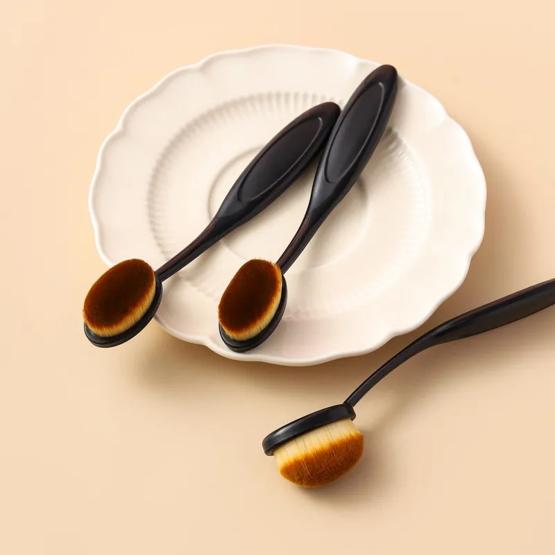 1/3PCS Large Foundation Brush Toothbrush Shape Makeup Make Up Tools Get Fast Even Application of Creams and Powders Cosmnetic — image 2