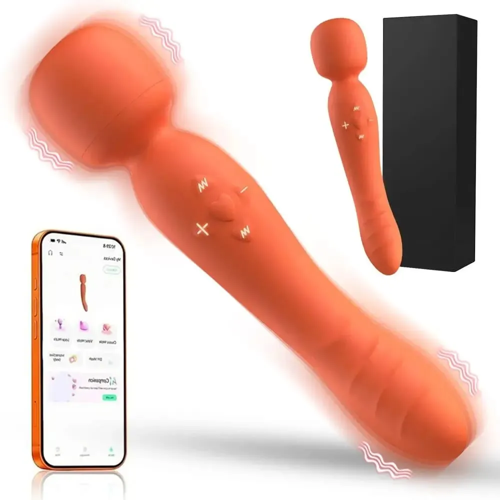 Smart APP Wireless Remote AV Magic Wand Vibrator Powerful G Spot Clit Stimulator Women USB Rechargeable Waterproof Adult Sex Toy — image 1