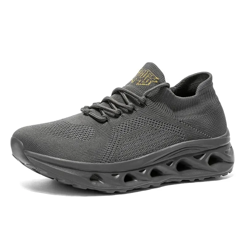 Men's Lightweight Mesh Breathable Walking Shoes Height Increasing Thick Soled Casual Outdoor Running Shoes — image 6