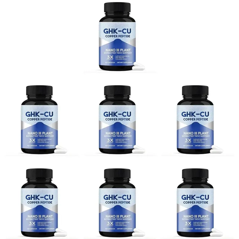 GHK-Cu Copper Peptide Capsules for Skin Repair Support Collagen Metabolism Support and Antioxidant Protection - 120 Capsules — image 13