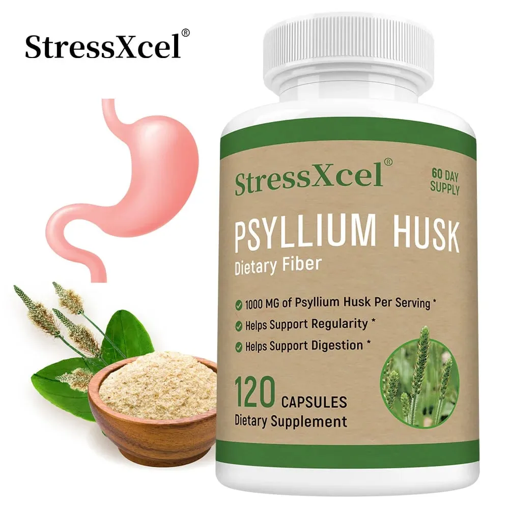 Psyllium Husk - Natural Soluble Fiber Good for Intestinal Health Cleansing Detox Supports Digestive System Health Supplement — image 1