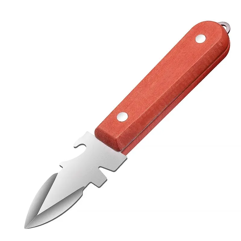 Oyster Knife Sharp-edged Shucker Shell Seafood Opener Tool Stainless Steel Clam Opener for Oyster Clam Toadfish Crab Shells — image 2