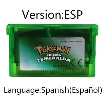 GBA Video Game Cartridge Console Card Pokemon Emerald Ruby FireRed LeafGreen Sapphire Multi-language for GBA/NDS