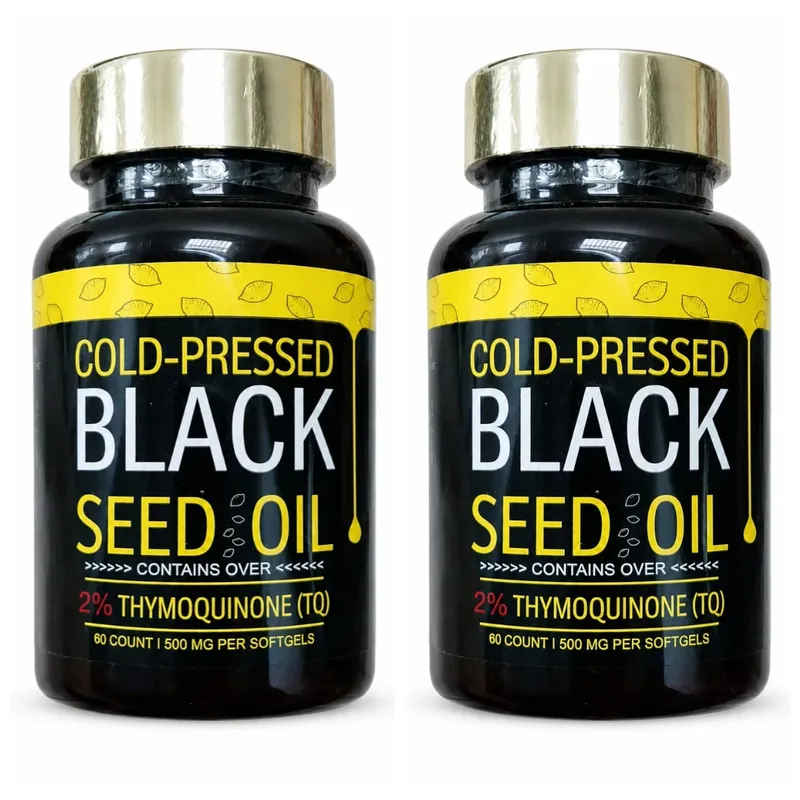 น้ำมันเมล็ดดำแคปซูลสกัดเย็นบรรจุน้ำมัน Nigella Sativa ธรรมชาติ 1000 มก. – อาหารเสริมสมุนไพรรายวัน 60 จำนวนต่อขวด — image 8