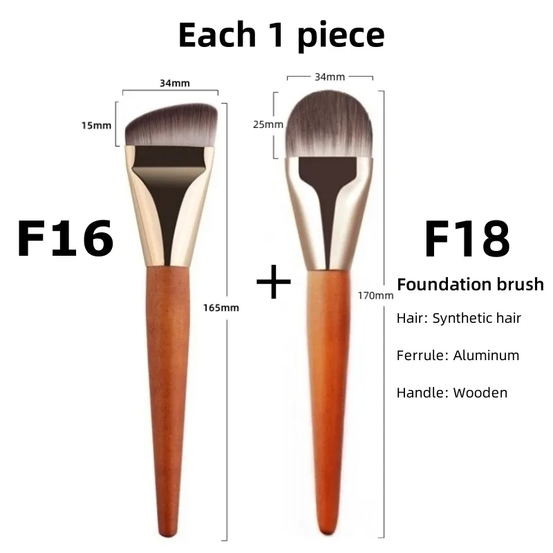 Ultra Thin Foundation Makeup Brushes Flat Top Angled Professional Face Contour Make Up Brush — image 14