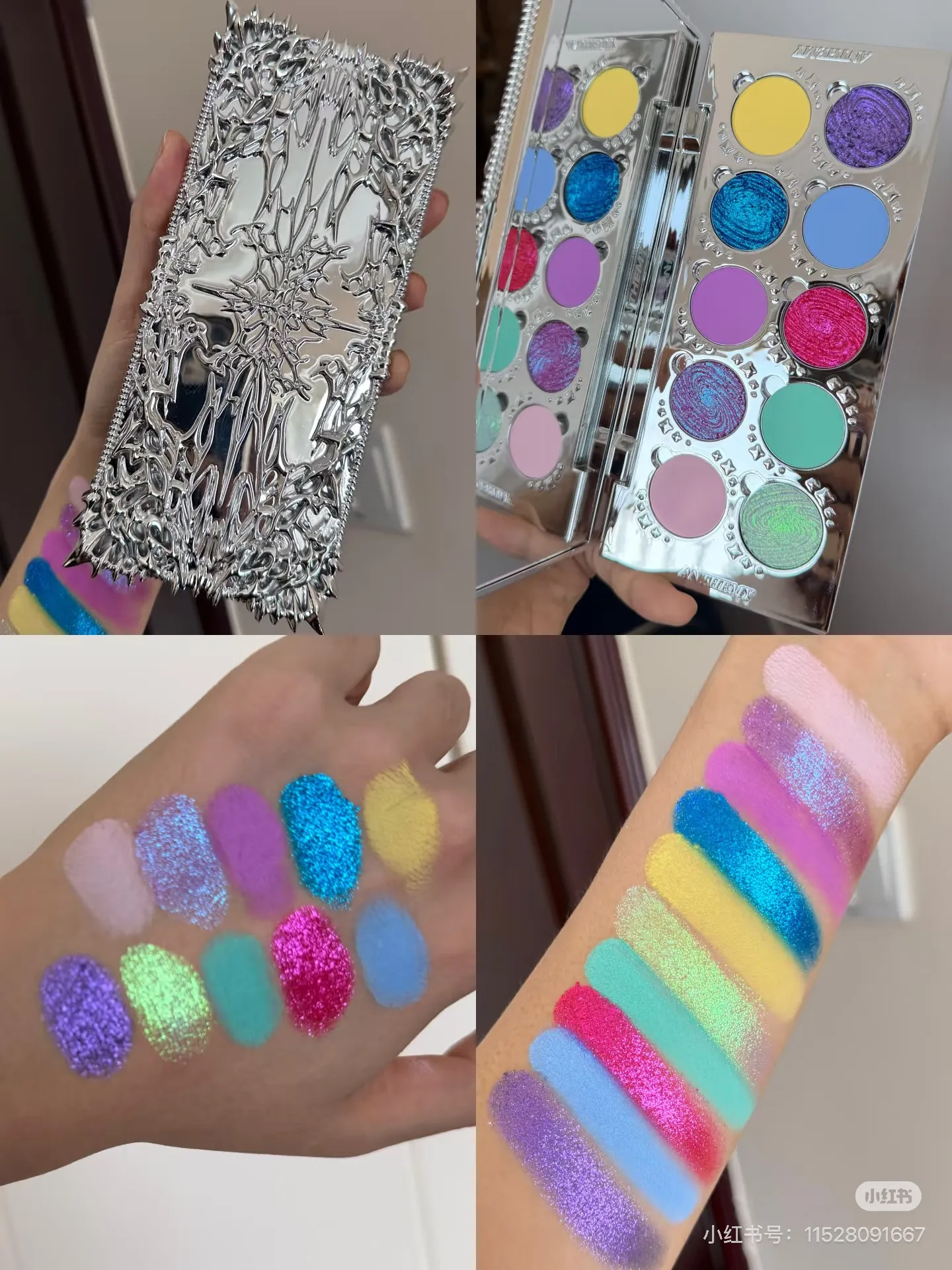 Anthemy Chameleon Single Eyeshadow Green Shimmer Smoky Waterproof Long-Lasting Highly Pigmented for Cosplay Eye Makeup — image 7
