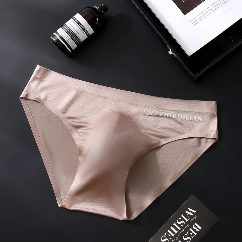 Men Ice Silk Briefs Ultra-thin Seamless Sexy Panties Male Quick Drying 3D Pouch Breathable Underwear Youth Underpants Slip Homme — image 21