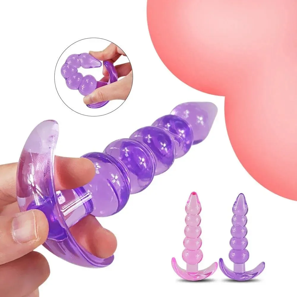 Soft Silicone Anal Plugs Anal Beads Dildo Butt Plug Prostate Massage Unisex Sexy Stopper Adult Sex Toy for Men Women Adult Games — image 1