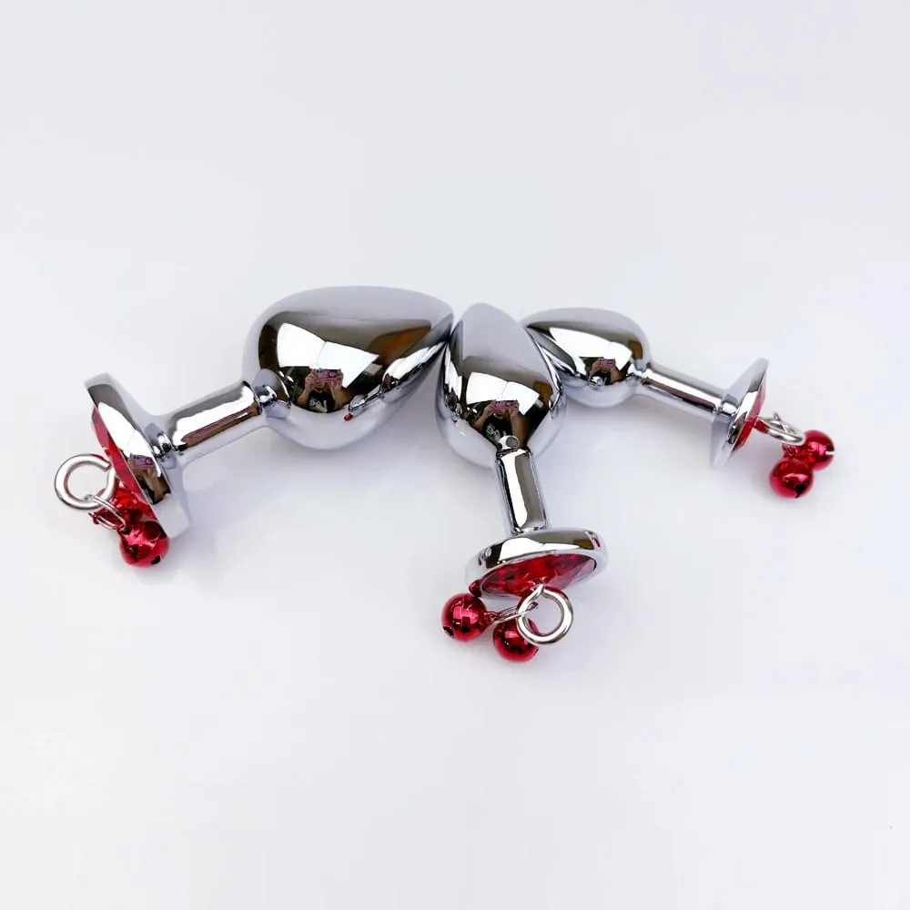1Pcs Metal Bells Anal Plug Three Sizes Anal Plug Butt Plug G-Point Massage Anal Exercise Masturbation Outdoor Dildos Sex Toys — image 4