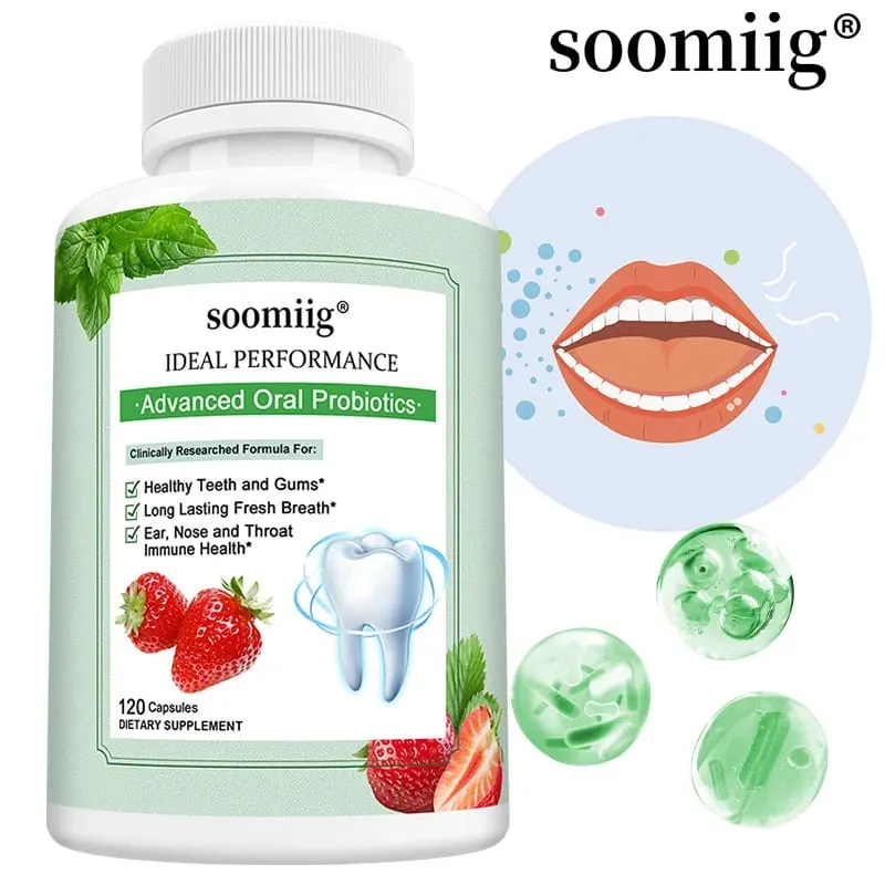 Advanced Oral Probiotics for Teeth Health & Fresh Breath - Chewable Probiotics for Oral Bad Breath 30/60/120 Capsules — image 1