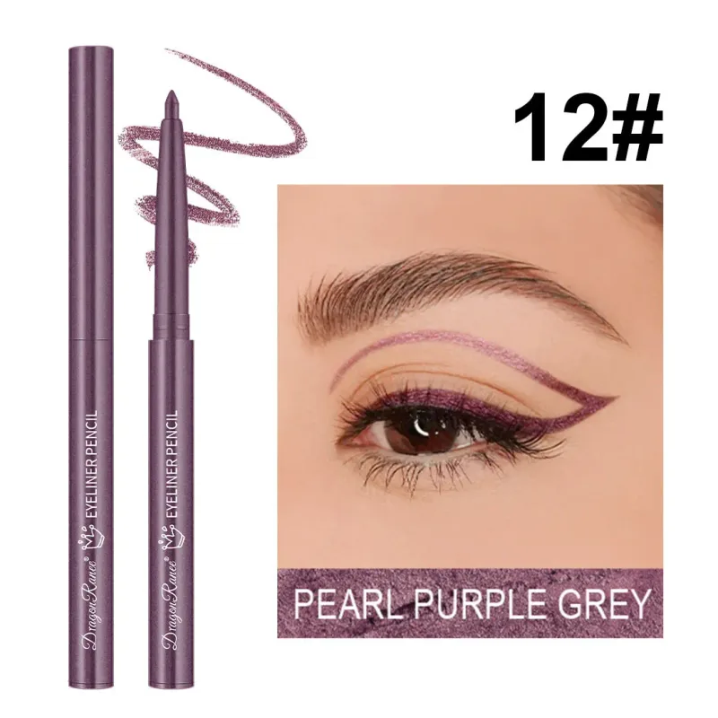 Waterproof Black Brown Eyeliner Gel Pencil Matte Smooth Quick Dry Easy Wear Pearlescent Eyeshadow Eye Liner Pen Makeup for Eyes — image 10