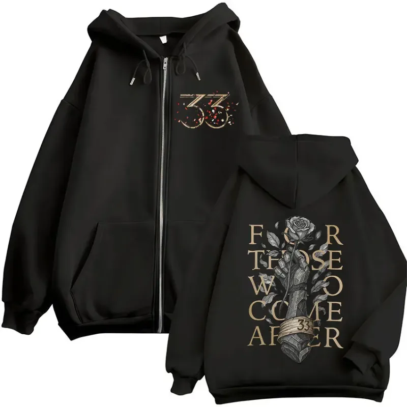 Game Clair Obscur Expedition 33 For Those Who Come After Zipper Hoodies Men Women Long Sleeves Zip Up Sweatshirts Jackets Coats — image 1