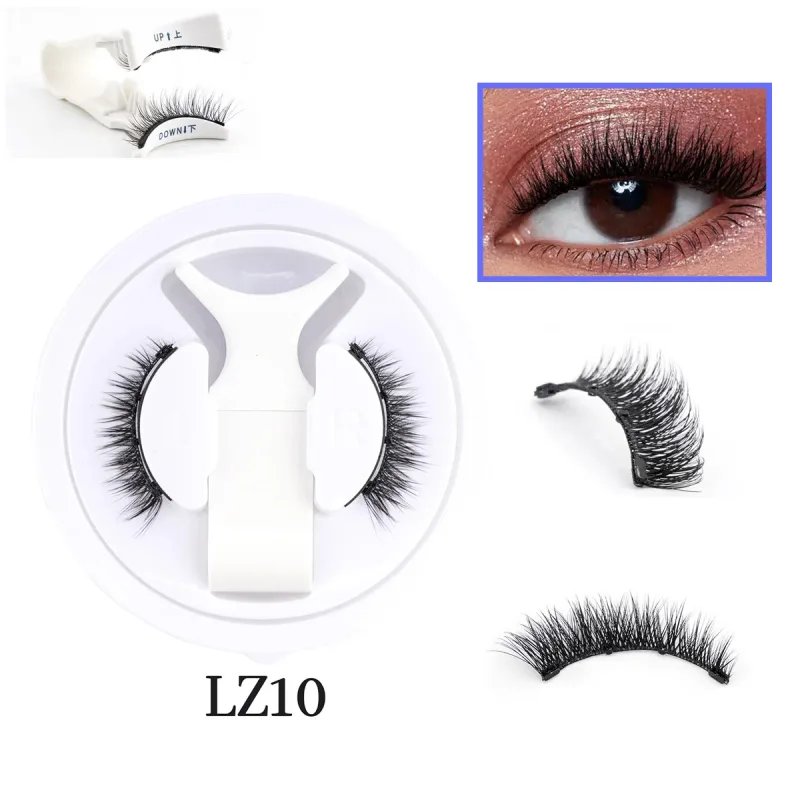 1 Set Magnetic Eyelashes Reusable Cat Eye Magnetic Lash Cosplay Sensitive Eye Friendly Natural Curler False Lashes Make Up Tool — image 9