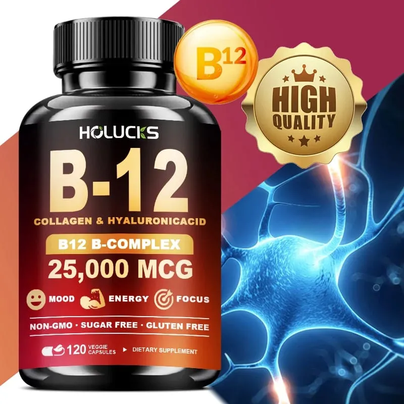 Vitamin B12 Complex Supplement Benefit Brain & Heart Function Support Memory Learning Metabolism Helps Boost Natural Energy — image 2