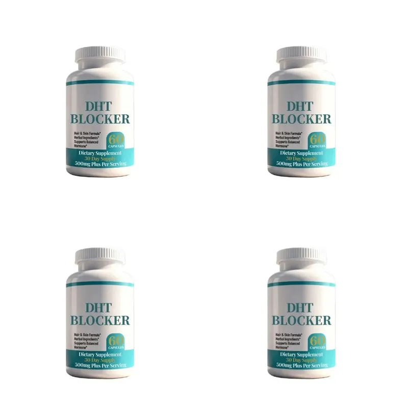 DHT Blocker Capsules with Biotin 5000mcg Vitamin C D E B6 & Zinc for Healthy Hair and Skin Support Gluten-Free 60 Count — image 11