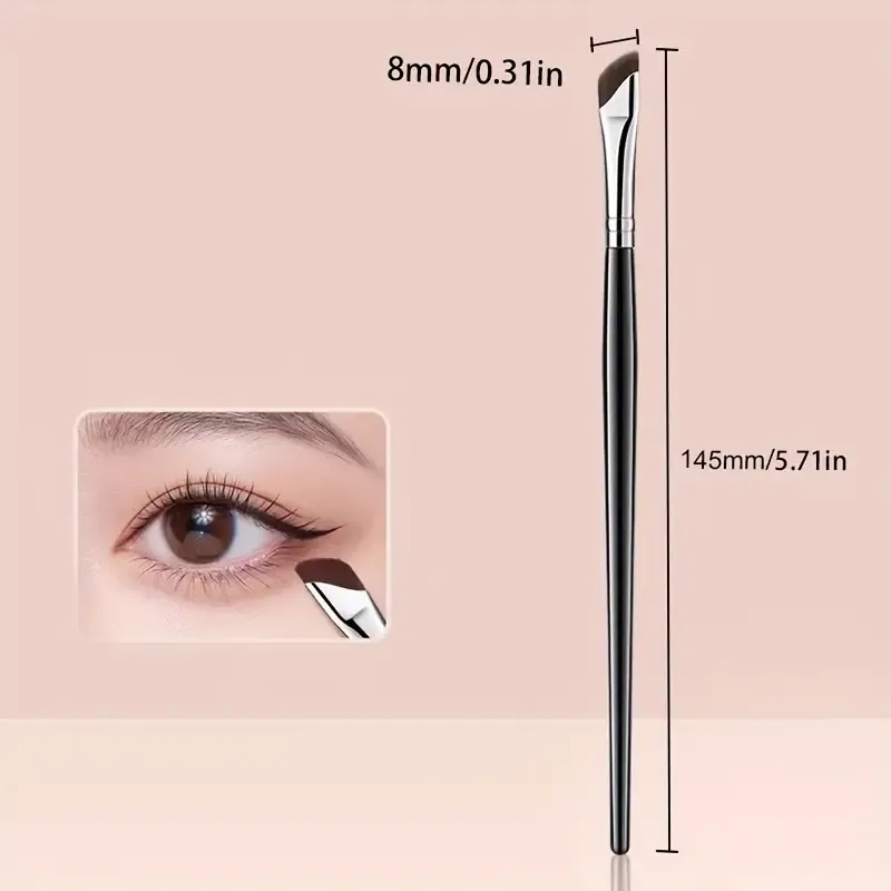 1/3 Scalpel Eyeliner Brushes with Ultra-Fine Angle Tip Flat Angle Eyebrow Brush Fine Detail Brush for Eye and Eye Area Makeup — image 2