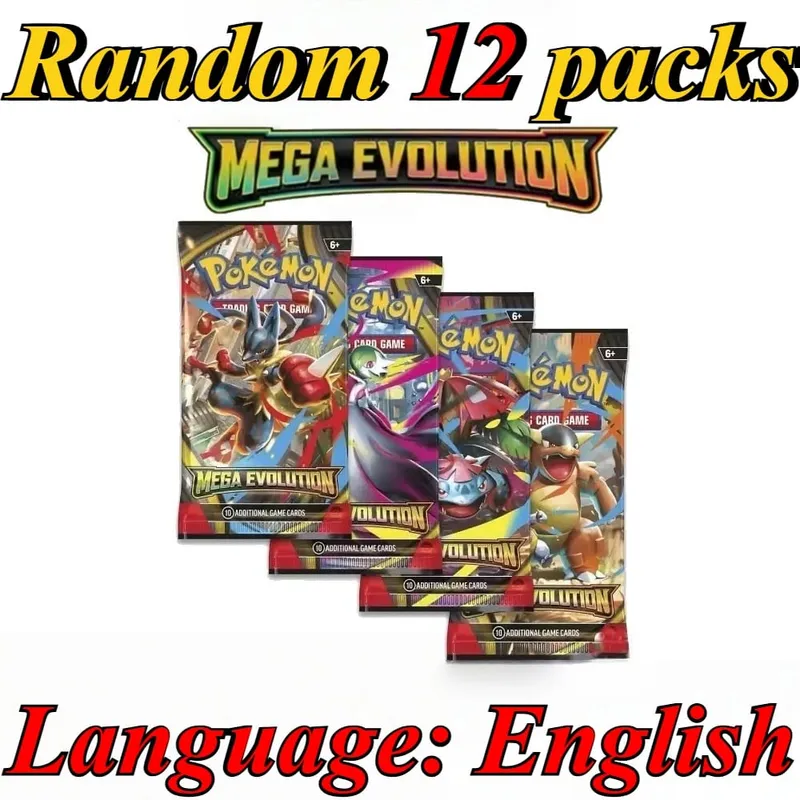 10 Pokémon Card Packs Bright Stars 151 Prismatic Evolutions PALDEAN FATES English Reinforcement Battle Transaction Card Gift — image 12