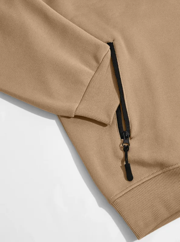 Four Seasons men's full-zip soft-shell jacket with stand-up collar, side pockets, long sleeves and relaxed casual style — image 3